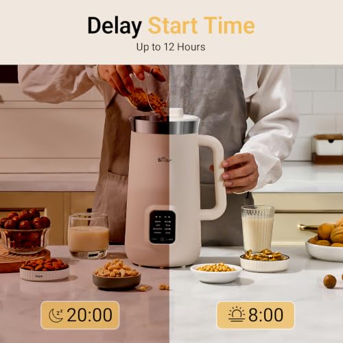 Bear 8-in-1 Nut Milk Maker - 40oz Soy, Almond, Oat Milk & Juice Machine
