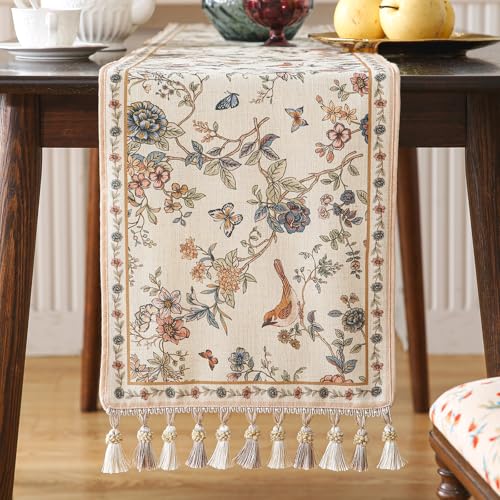 Designer French Extra Long Printed Table Runner 118x12 Cornucopia – ISAENNE