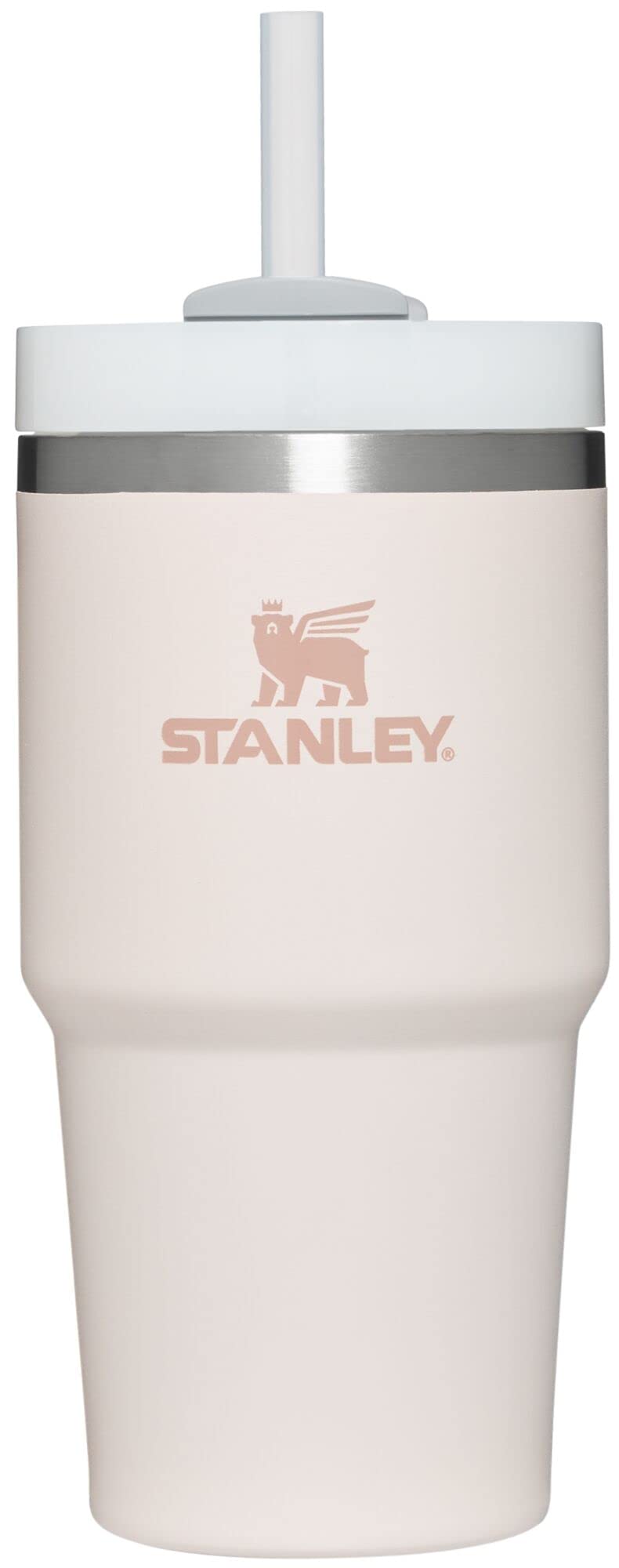 STANLEY Quencher H2.0 Tumbler with Straw 20 oz | Flowstate 3-Position Lid | Cup Holder Compatible for Travel | Insulated Stainless Steel Cup | BPA-Free | Rose Quartz