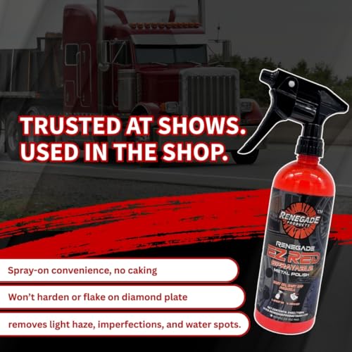 Renegade EZ Red Sprayable Metal Polish for Aluminum & Stainless Steel 24 oz