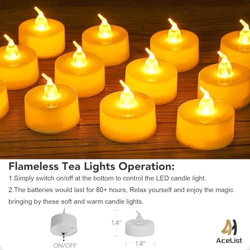 AceList 30 PCS Luminary Bags with 30 LED Tea Lights Flameless Candles Set for Weddings, Parties, Holidays – Bag+Candle Fireworks