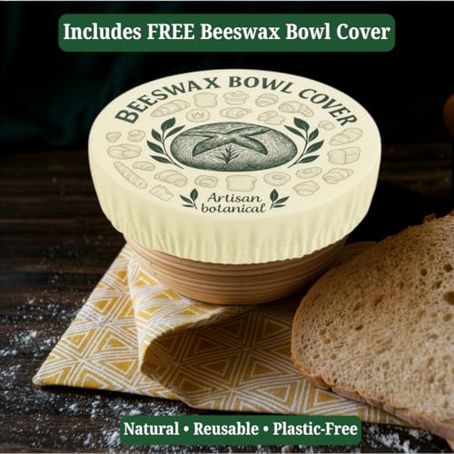Reusable Beeswax Bread Bags Set for Sourdough & Homemade Loaves - XL Cotton, Food Safe, Zero Waste