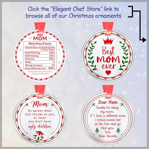 Funny Christmas Mom Ornament - Keepsake Gift from Daughter or Son