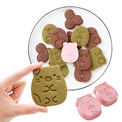 Cookie Cutter Set£¬6pcs Kids Cake Decoration 3D Mini Cartoon Animal Baking Tool Cookie Cutter Set