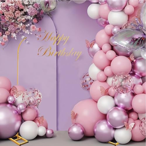Metal Balloon Arch Stand Set of 2 for Wedding & Party Decor - Floral Backdrop Frame