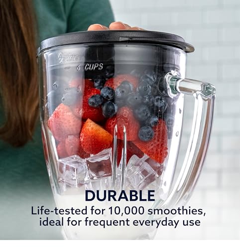 Oster Classic Series 8-Speed Blender with 6-Cup Glass Jar, Gray