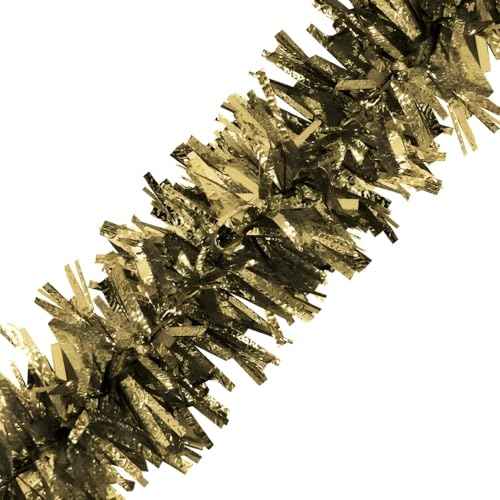 Brite Star 12ft Vintage Tinsel, Gold
