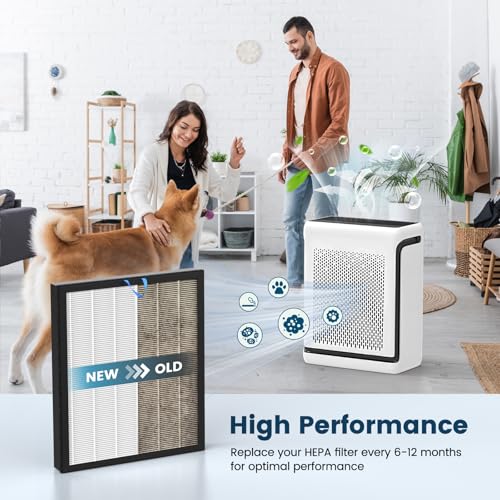 White Original Filter 2 Pack for Vital 200S Air Purifier - HEPA & Activated Carbon
