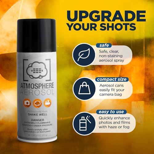 2 Pack Portable Fog Spray for Photography Haze & Light Rays Effects - Safe & Made in USA