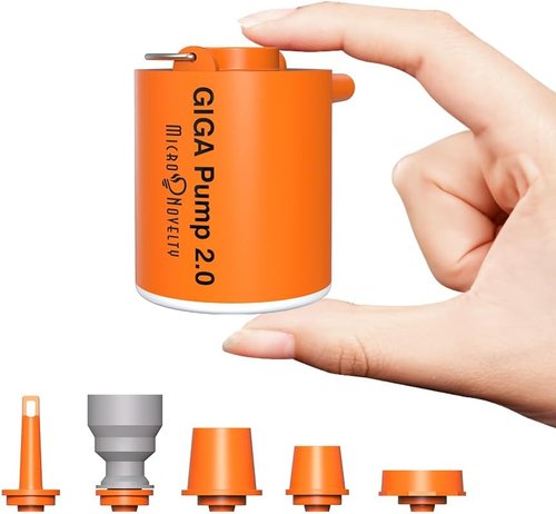 GIGA PUMP Portable Air Pump - Ultra-Light 2.8oz Rechargeable Mini Pump for Inflatables | Ideal for Air Mattresses, Pool Floats & Vacuum Bags