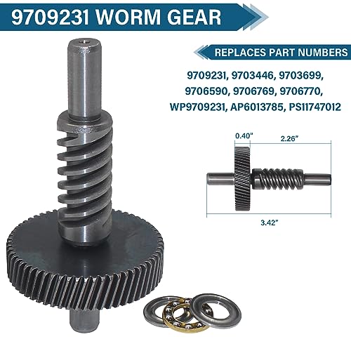 Worm Gear Kit for KitchenAid & Whirlpool 5QT 6QT Mixers - Replacement Parts