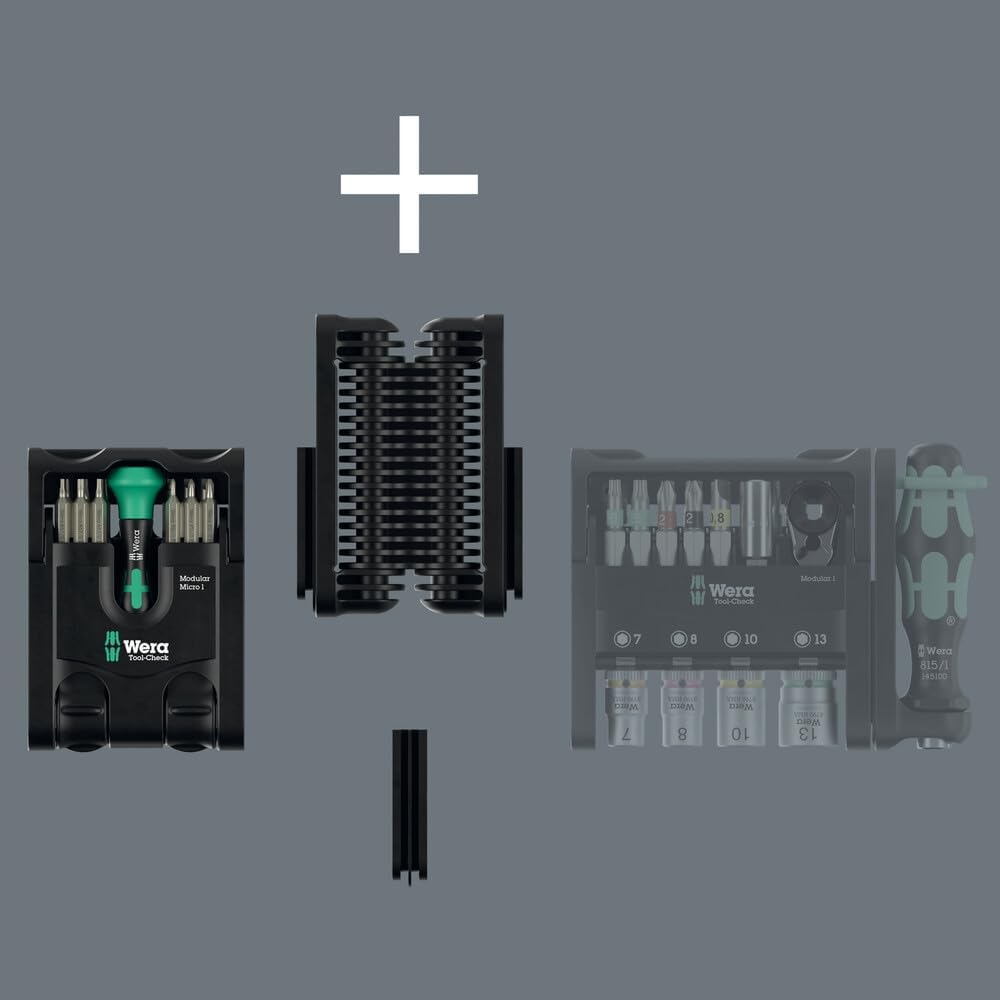 Wera Tool-Check Modular Micro Set - 21 Pieces of Precision Tools for Versatile Use