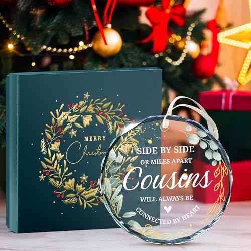 Cousin Gifts - Perfectly Designed Christmas Ornaments for Cousins, Delightful Gifts for Cousin Male & Female, Specially Crafted for Kids & Adults, Ideal Best Cousin Gift for Women & Men