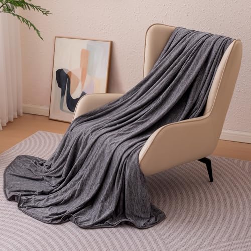 Reversible Cooling Blanket for Hot Sleepers - Queen Dark Gray