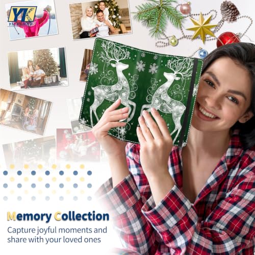 Photo Album 5x7 Inch 60 Pockets,PU Leather Cover with Elastic