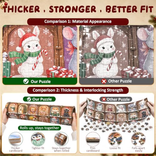 Animal Puzzle Advent Calendar 2026 - 1008-Piece Christmas Jigsaw
