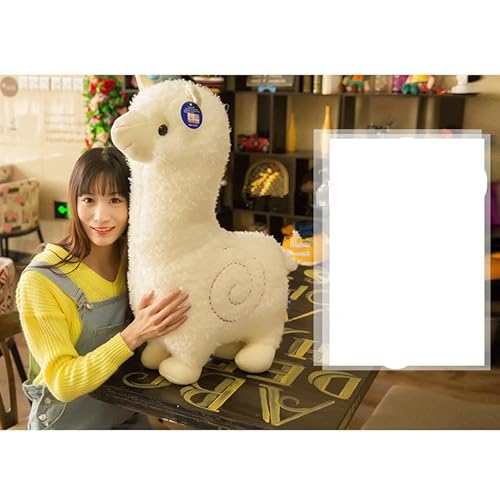 JULAN 18inch 3D Giant Llama Plush Toys Alpaca Plush Doll,Soft Llama Alpaca Stuffed Plushies Toys,Alpaca & Llama Stuffed Animal Toys Plush Pillow for Home Decoration and Kids Gift