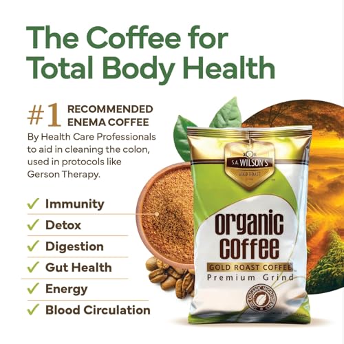 Organic Coffee Enema Kit - High Caffeine & Palmitic Acid for Liver Detox & Colon Cleanse - 2-Pack