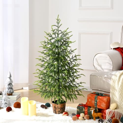 BLEUM CADE 3FT Small Norfolk Pine Christmas Tree with Pot - Tabletop Holiday Decor