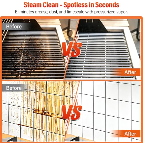 Handheld Steam Cleaner with 1800ml Large Tank for Deep Home Cleaning