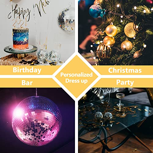 Yitexin Silver 3cm Disco Mirror Balls 30pcs Reflective Party Ornaments