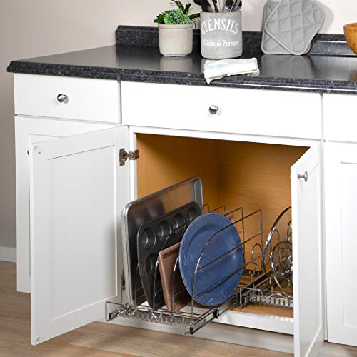 Hold' n Storage 12.5"W x 21"D Pull Out Kitchen Cabinet Organizer for Bakeware