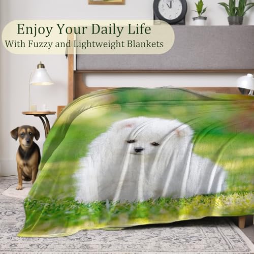 VNLVNL 80x60 Inch Howling Wolf Blanket - Lightweight Flannel Throw for Couch, Bed & Office Decor