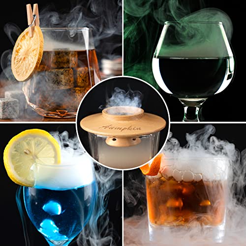Cocktail Smoker Kit with Torch & 6 Flavors Wood Chips – Old Fashioned Drink Infuser – Bourbon Whiskey Gifts for Men, Dad, Husband (With Torch)