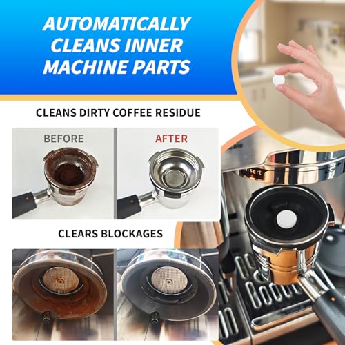 Espresso Machine Cleaning Kit for Ninja Luxe Cafe - 6 Month Supply Descaling Tablets Water Filters