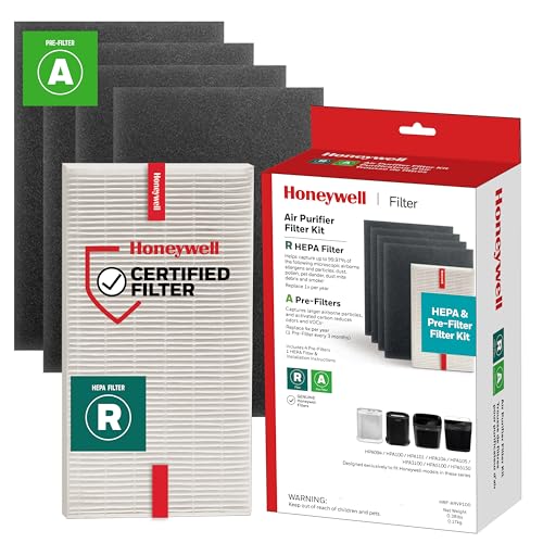 Honeywell HEPA Air Purifier Filter Kit - 1 R HEPA + 4 Pre-Filters - Compatible with HPA200 & HPA5100 Series