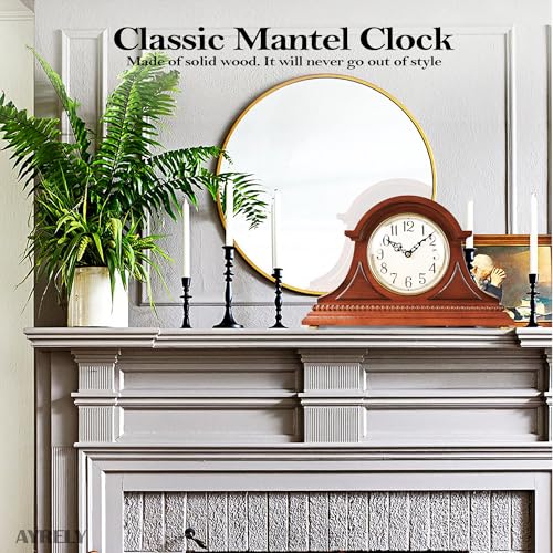 AYRELY® Grandfather Mantel Clock with Hour/Quarter-Hour Chime,