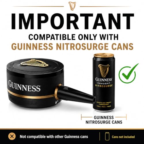 Guinness Nitrosurge Device for Perfect Draft Beer Pour at Home