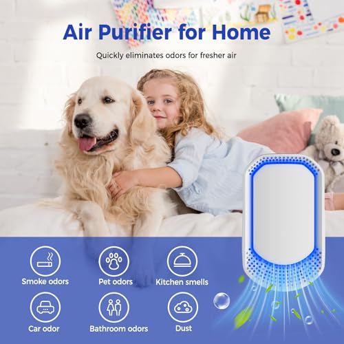 White 4-Pack Plug-In Air Purifiers for Home & Bedroom, Pet Odor Remover