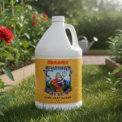 Neptune's Harvest Fish Fertilizer Gallon - Organic Liquid Plant Food for Vegetables, Flowers, Trees & Lawn