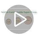Disposable Paper Plate Set - Compostable Eco-Friendly Dinnerware for Parties & Camping - Brown, 400PCS