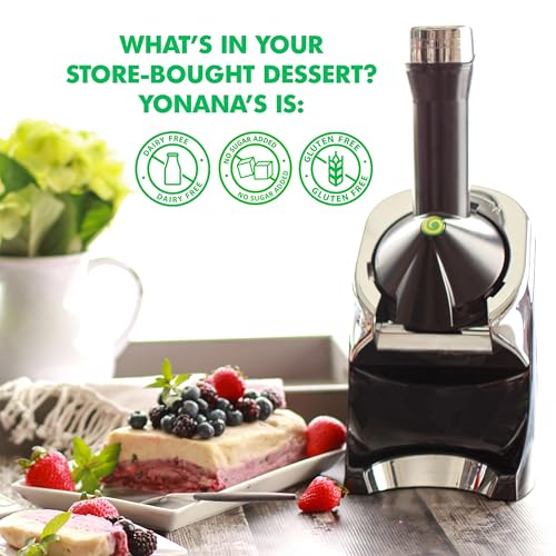 Frozen Fruit Soft Serve Maker - Vegan, Dairy-Free, No Added Sugar, Includes 75 Recipes