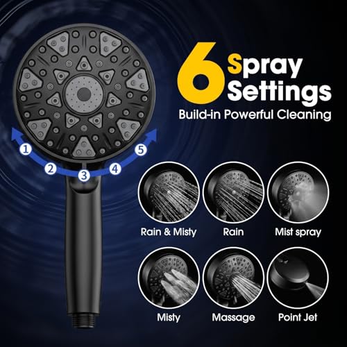 12" Filtered Shower Head with Handheld Rain Filters
