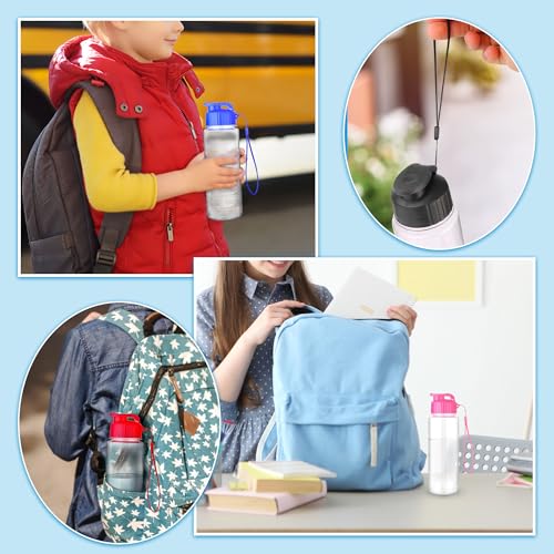 Multicolor 17oz Reusable Water Bottles Pack - Leak Proof, Lightweight for Sports & Travel