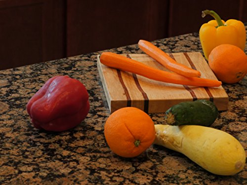 Alaska Ulu Knife Set with Wooden Handle and Chopping Board - Made in USA