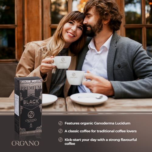 Organic Gourmet Black Coffee with Ganoderma Lucidum - 30 Sachets