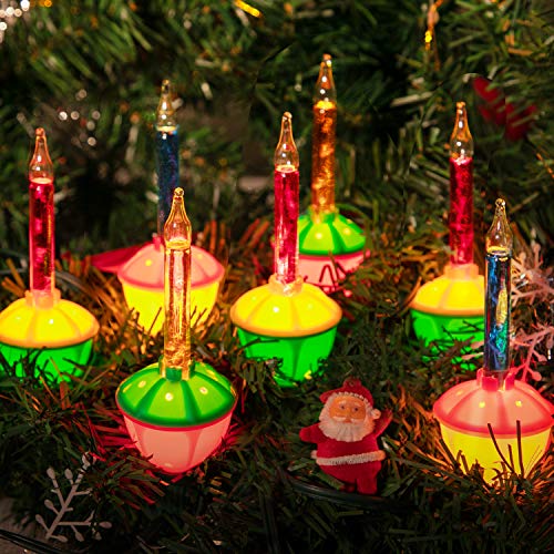 Brightown 7.5 ft Multicolor Christmas Bubble Lights - 7 Bulbs 12in Lead