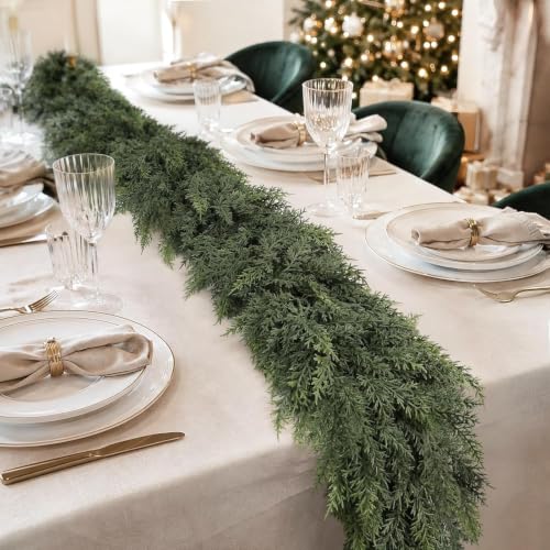 N&T NIETING 15 Ft Real Touch Cedar Garland Christmas Decor Green