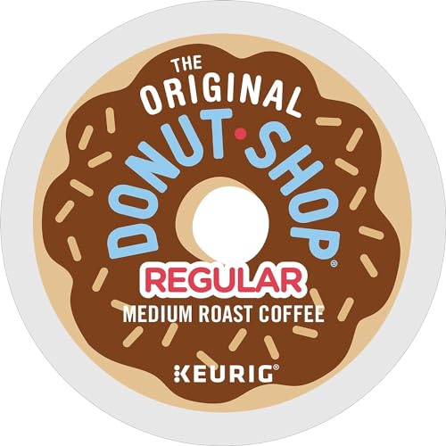 The Original Donut Shop Unflavored Medium Roast K-Cup Coffee Pods 24-Count Pack of 4, 96 Cups