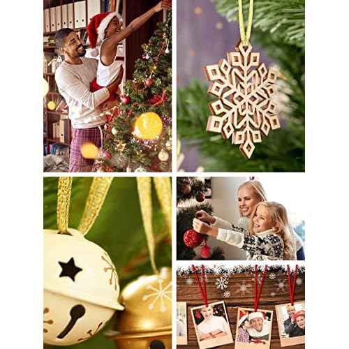 Mandala Crafts Xmas Red Ribbon Ornament Hangers - 100 Hand-Tied Thin Ribbon Loops for Christmas Tree Ornaments, Holiday Decorations, and DIY Crafts