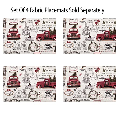 Newbridge 84x60 Inch Christmas Pine Hill Tree Farm Rectangular Fabric Tablecloth