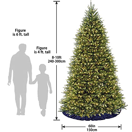 60 Inch Navy Blue Sequin Christmas Tree Skirt - Luxurious Holiday Decor, Easy Setup with Hook & Loop