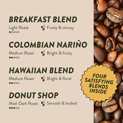 Angelino's Coffee Medium Roast Variety Pack - 96 Single-Serve Coffee Pods for Keurig