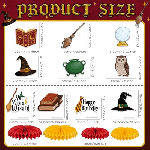 Wizard Birthday Party Decorations Set - Magical Theme for Kids & Fans