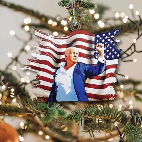 COMASOL Trump Christmas Ornament 2026 - Donald Trump Holiday Tree Decoration