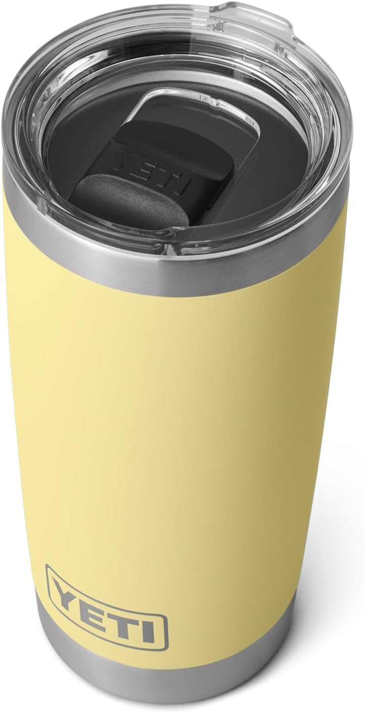 YETI Rambler 20 oz Tumbler, Stainless Steel, Vacuum Insulated with MagSlider Lid, Daybreak Yellow